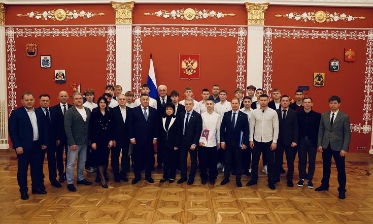 Награждение футболистов