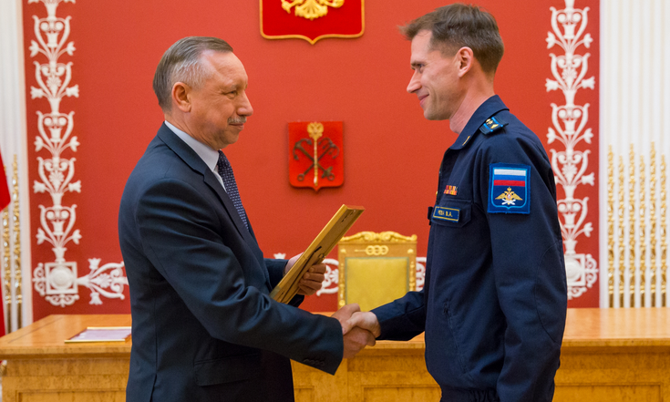 Вручение свидетельств на право получение граната Президента РФ