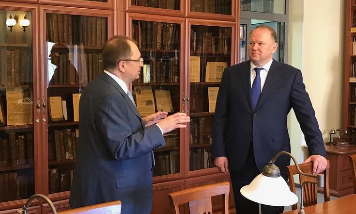 Н.Цуканов посетил СПбГУ