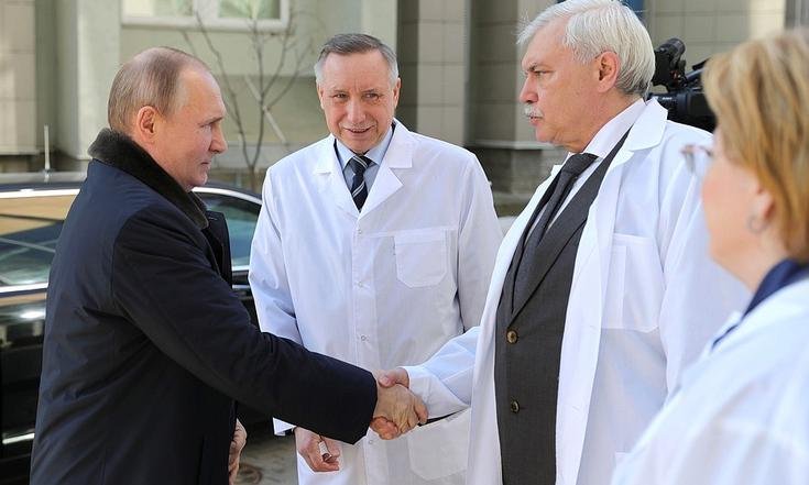 Рабочая поездка Президента РФ Владимира Путина в Санкт-Петербург