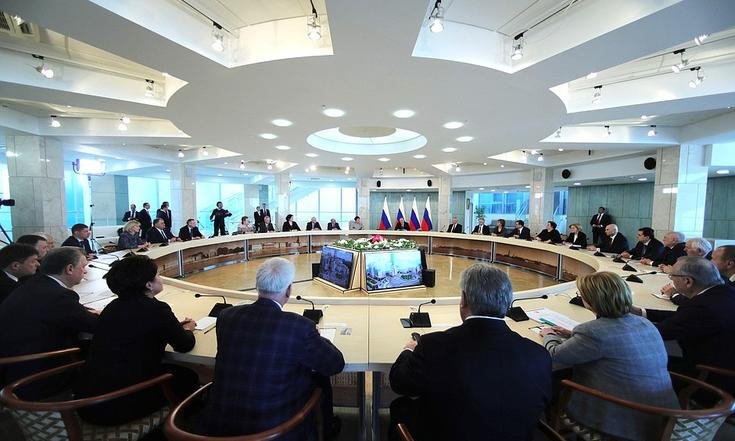 Рабочая поездка Президента РФ Владимира Путина в Санкт-Петербург