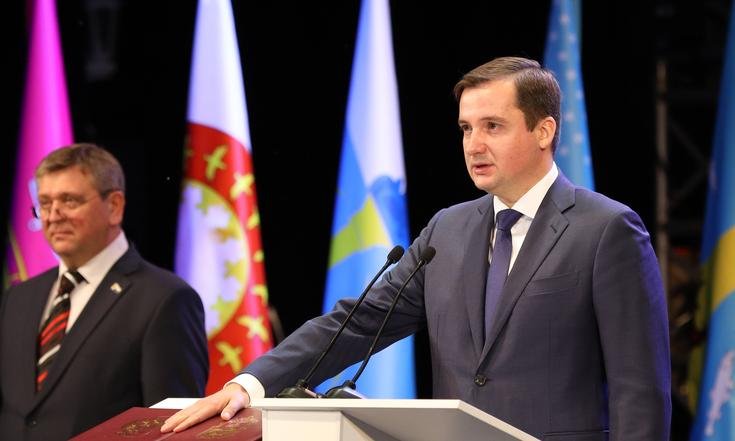 Вступление А.Цыбульского в должность губернатора НАО