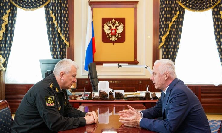 Рабочая встреча А.Гуцана и Н.Евменова